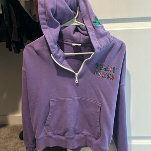 TEDDY FRESH Need A Hug Half-Zip Hoodie